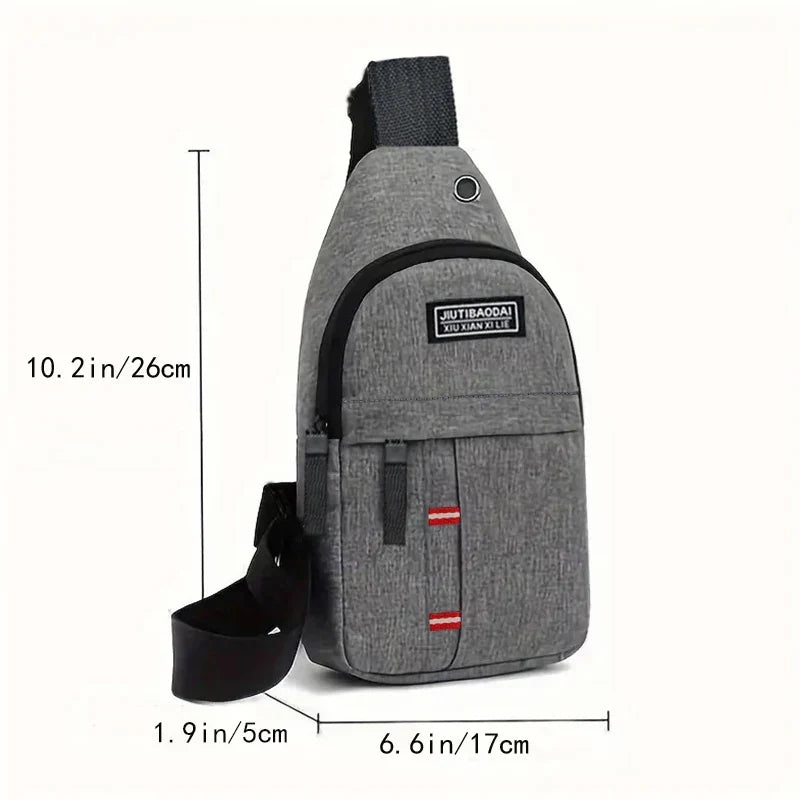 Adjustable Crossbody Oxford Pocket