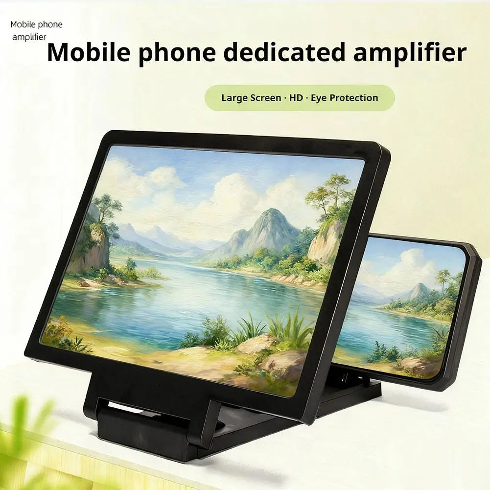 Mobile Phone Amplifier 3D HD Screen Magnifying Glass Anti Blue Light And Eye Protection Multifunctional Amplifier Phone Holder