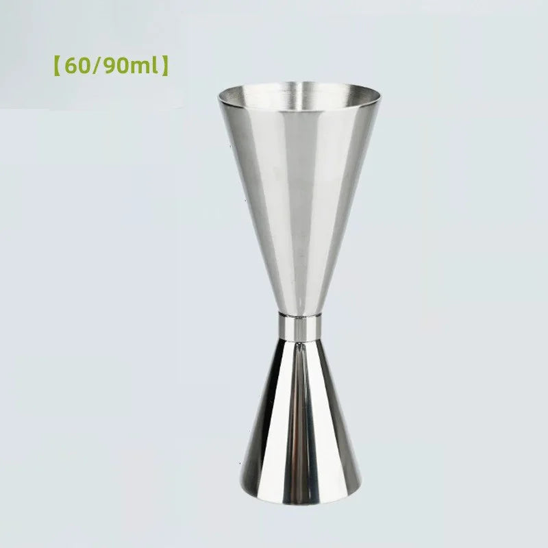 30/45/60/90ml Measuring Cup 304 Stainless Steel Measure Cup Cocktail Shot Drink Spirit Jigger Mixed Beaker Liquid Measuring Cups