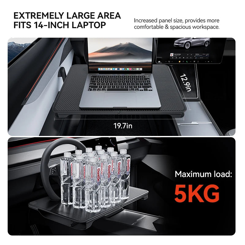 YZ for Tesla Table Model Y YL 3 Highland Juniper Portable Folding Table Steering Wheel Pliante Office Work Eating Camper accessy