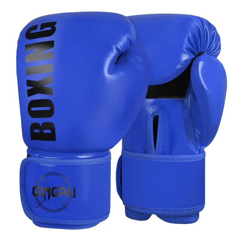 1 pair Boxing Gloves Professional Adult Sanda Muay Thai Fighting Gloves Men and Women Training Sandbag Free Fight MMA Boxed