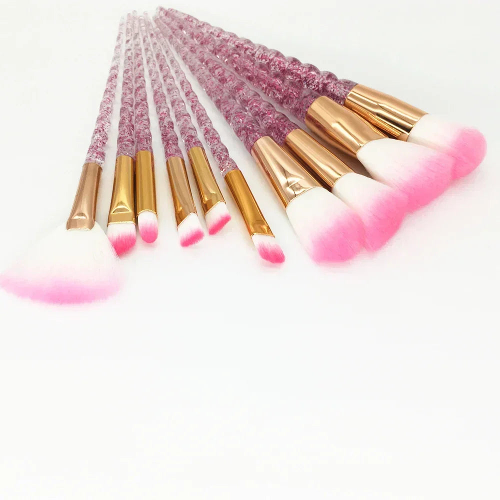 10PCS Unicorn Diamond Brush Set