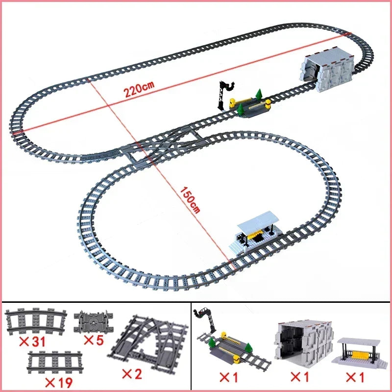 City Train Station Building Blocks