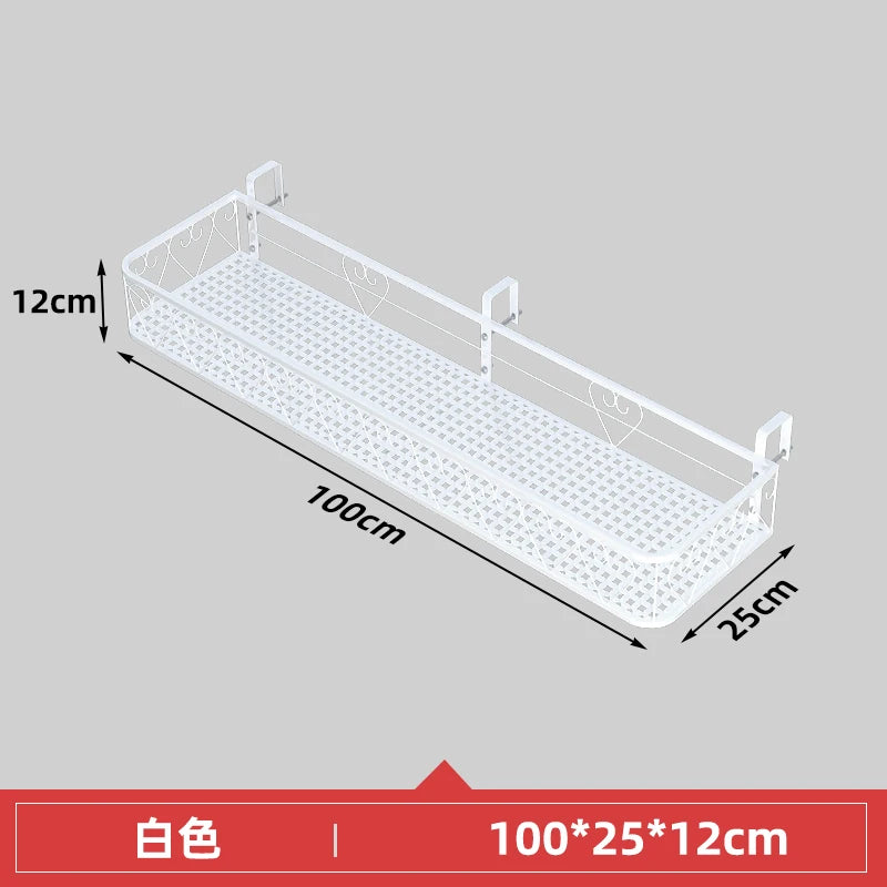 Balcony Flower Holder Hanging Planter Bracket for Railing Vertical Plant Shelves for Succulents Outdoor Gardening Storage Rack
