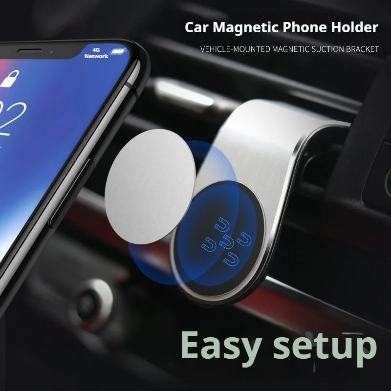 Magnetic Car Phone Holder Air Vent Clip Mount 360 Rotation Mobile Bracket GPS Cell Phone Stand in Car For IPhone Samsung Huawei