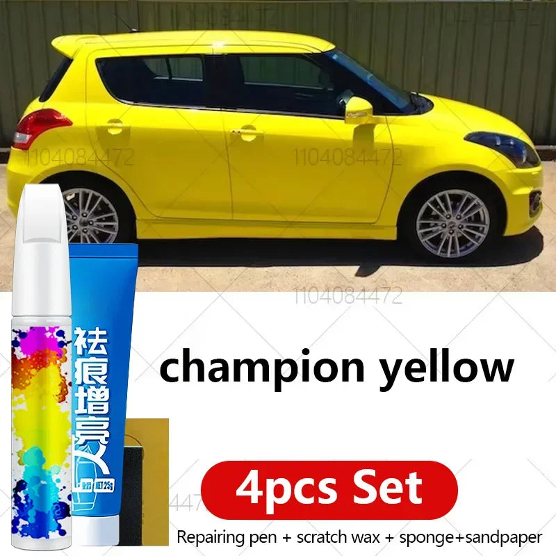 Car Paint Repair Pen For 2004-2025 Maruti Suzuki Swift Paint Scratch Repair Accessories 4PCS Black ZTT White ZVR yellow Gray