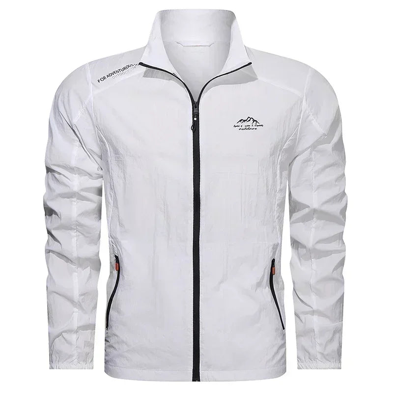 Uv Sun Protection Skin Coats Men Summer Windbreaker Zip Pockets Breathable Ultra-light Clothes Outdoor Thin Camp Jackets