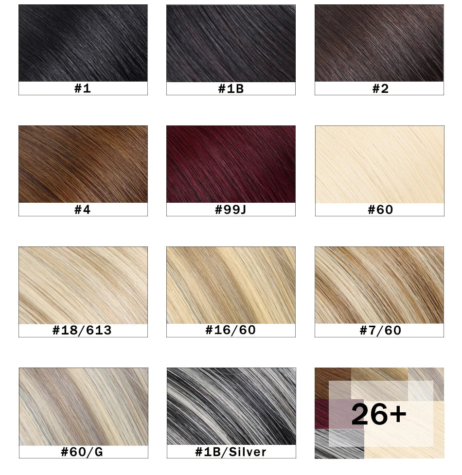 Butterfly Weft Hair Extensions Human Hair Invisible Flat PU with Hole Twin Tabs Hair Weft 12-24inch Micro link 100g