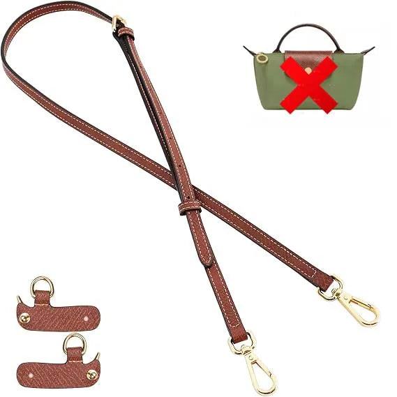 Mini Bags Leather Shoulder Strap Kit Fit For Longchamp Mini Pouch Adjustable Crossbody Small Bag Accessories