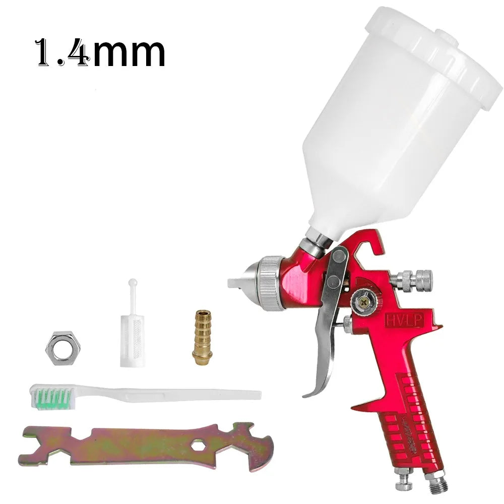 1.4mm 1.7mm 2.0mm Professional HVLP Spray Gun Home Automatic Paint Spray Gun Tool