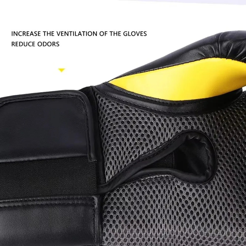 8/10/12/14oz Boxing Gloves PU Punching Bag Training Adult Men's Sanda Combat Gloves Professional Thick Breathable Workout Gloves