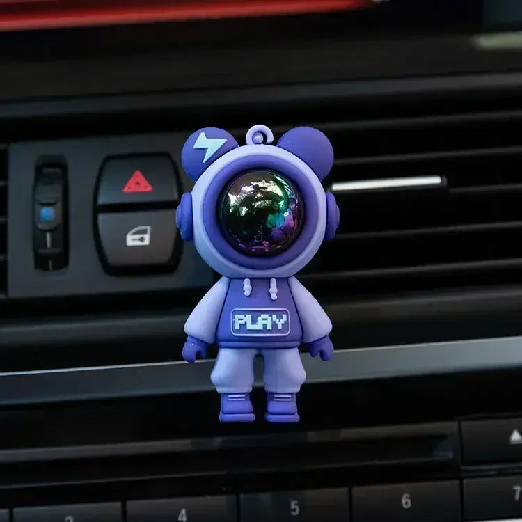 Cute Funny Cartoon Car Air Freshener Ornaments Decoration Complete Auto Vent Clips Fragrance Astronaut Figurines Accessories