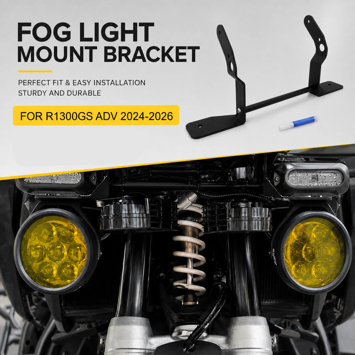 For BMW R1300GS ADV 2026 R1300 GS Adventure 2025 R1300GSA 2024 Motorcycle Fog Light Led Bracket Auxiliary Lights Holder Support