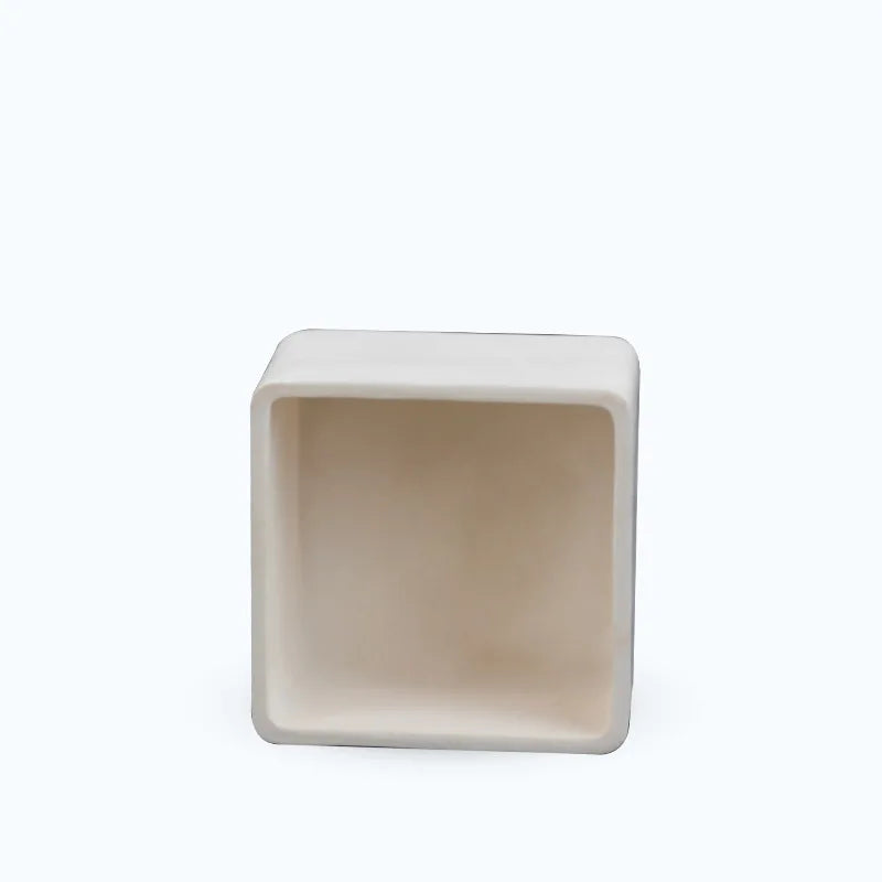 Dental Lab Square Round Shapes Sintered Crucible Sintered Disk Slotted  Crucible Dental Material