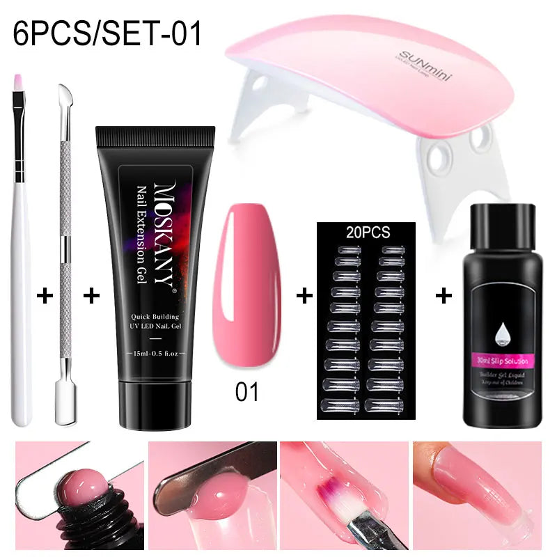 Poly Nail Gel Set Kit