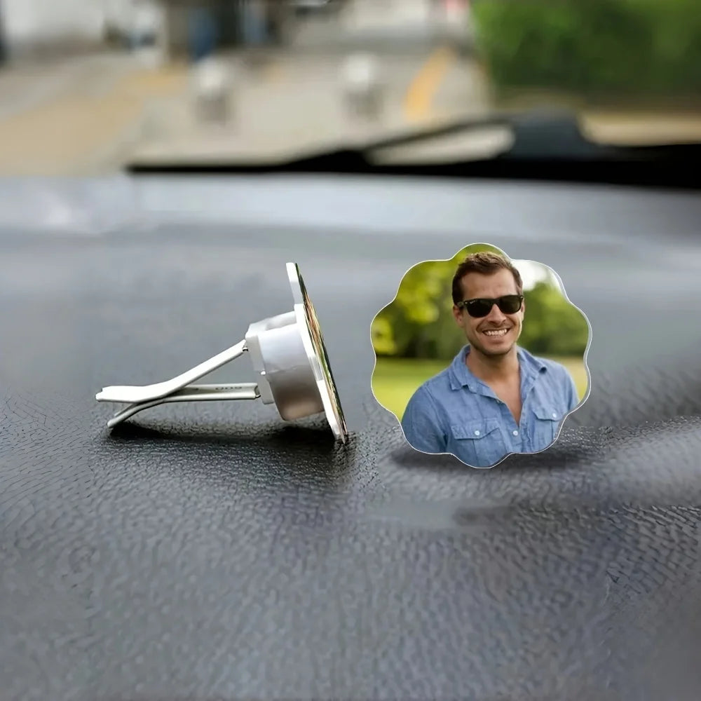 Custom 2D Flat Photo Car Air Vent Clip, Personalized Image Car Vent Ornament, Custom Photo Car Interior Accessory, Custom Gift