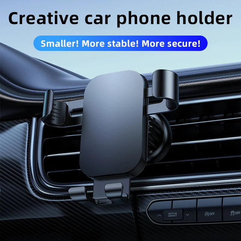 Universal Car Phone Holder Metal Stable Anti-shake Mobile Phone Mount for Car Dashboard Air Outlet Multifunctional Cell Phone St