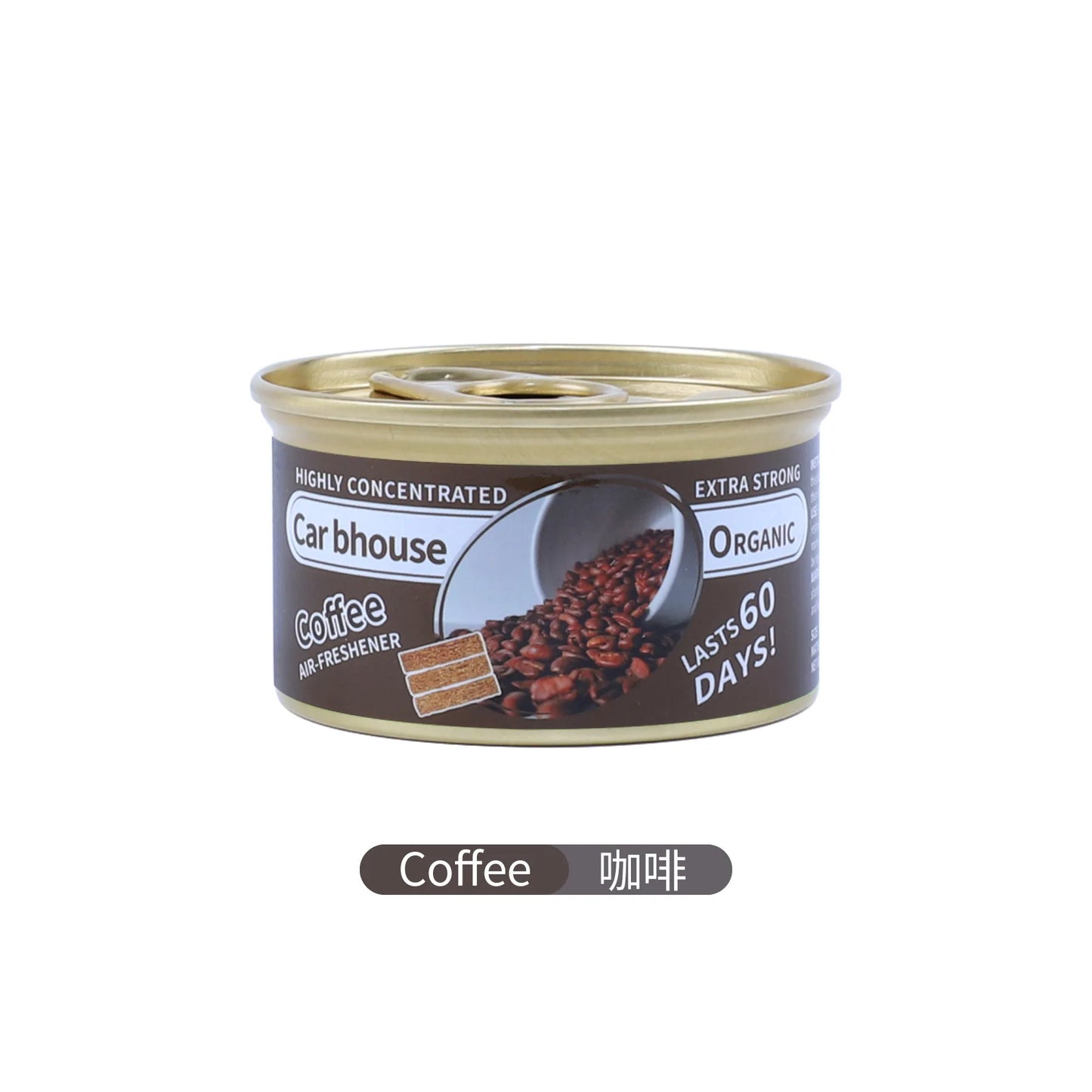 Car Air Fresheners Perfume Canned Wood Blocks Coffee Flavor Long-Lasting Auto Aromatherapy Car Deodorant Supplies Accessories