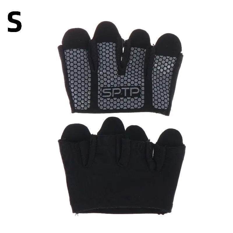 1Pair Gym Fitness Half Finger Gloves Men Women For Workout Glove Power Weight Lifting Bodybuilding Hand Protector