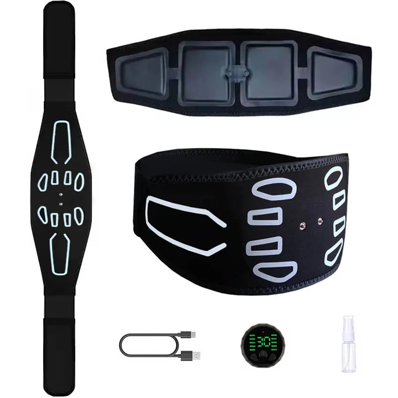 Abs Trainer Muscle Toner Smart Abdominal Toning Belt Abdomen Waist Belly Slimming Massager Home Gym Fitness Equipment