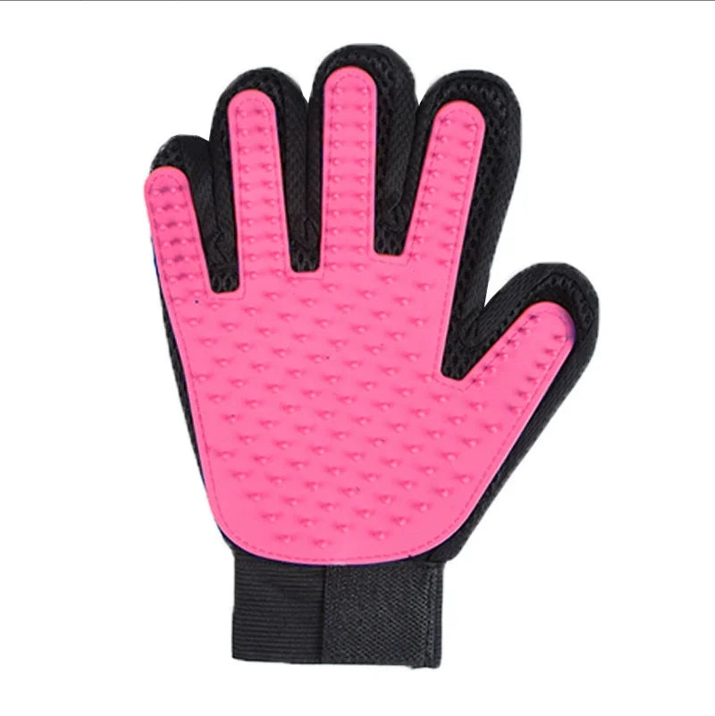 Silicone Pet Grooming Gloves Cats Hair Brush and Comb Gloves to Bathe Dogs Cleaning Hair Removal  for Dog Animal Use Supplies