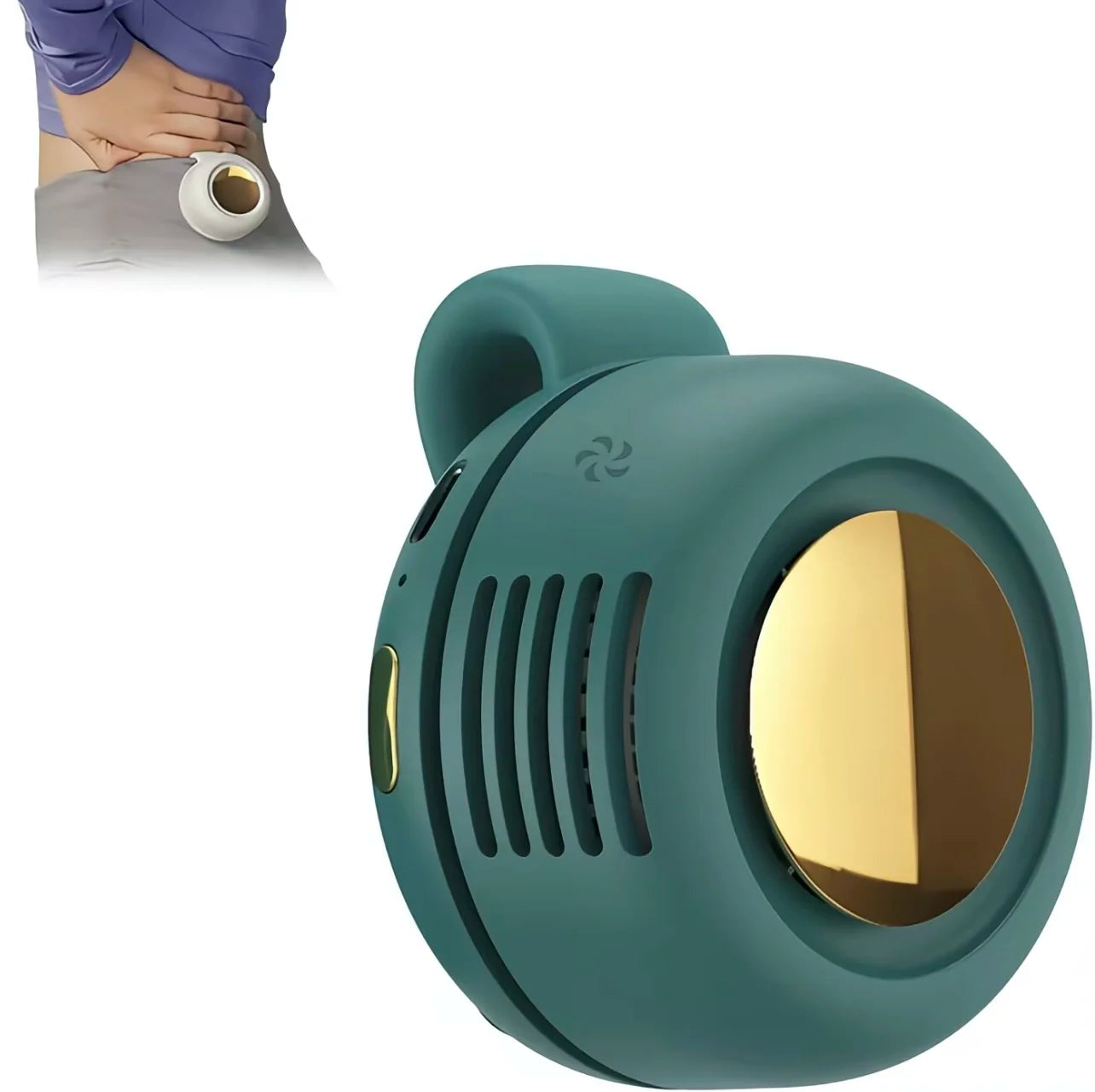 Portable Mini Bladeless Fan 3 Speed Adjustable Clip On Waist Shirt Silent Electric Fan Outdoor Travel Cooling Fan