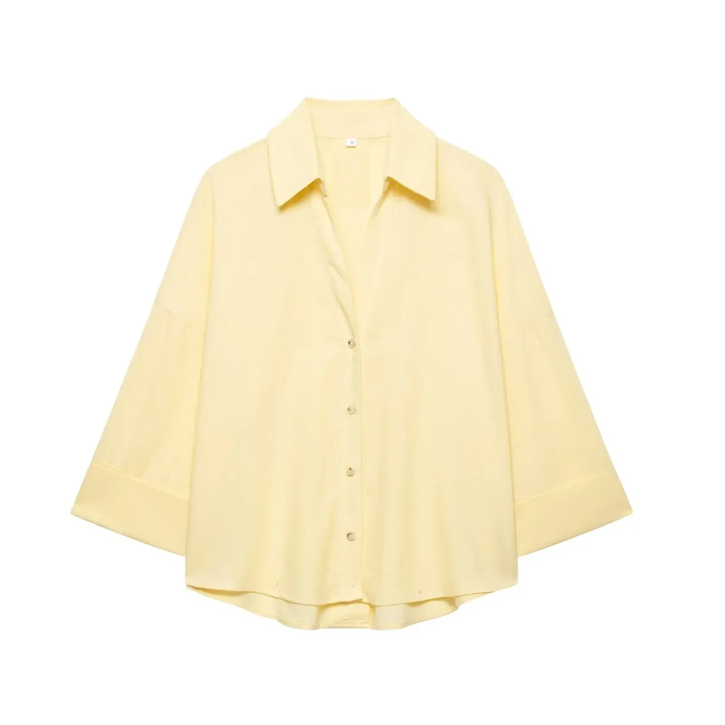 Spring Autumn Simple Linen Blend Long Sleeve Casual Shirt Summer Lapel Single Breasted Loose Chic Shirts Fashion Blouses Women