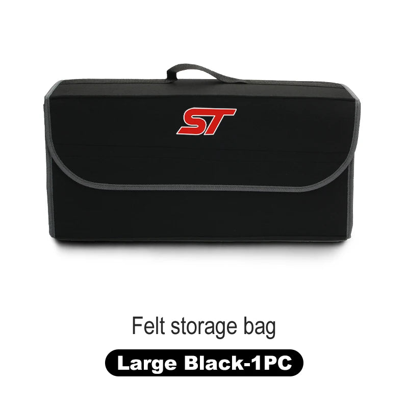 Car Trunk Storage Box Organizer Foldable Stowing Tidying Container Bag For Ford MK2 ST Racing Performance Explorer Focus