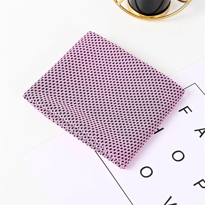 1/5/10PCS Dot Print Ice Cool Towel for Outdoor Fitness - Quick Drying Sweat-Absorbing Sports Towel With Cooling Sensation