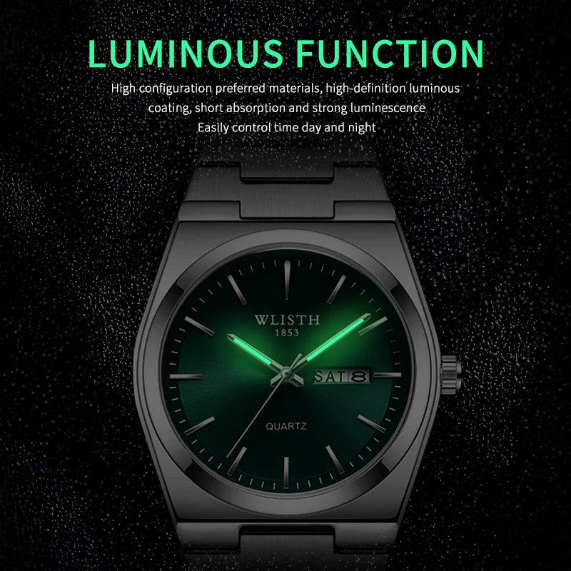 Luxury Mens Calendar Quartz Wristwatches Fashion Sports Men Business Watches Clock Gift Male Wristwatches Relogio Masculino