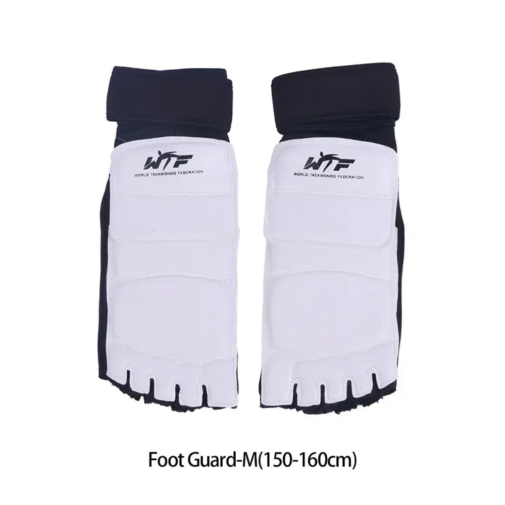 Half Finger Boxing Gloves Taekwondo Protective Foot Cover Martial Arts Combat Protective Training Hand and Foot Protection Set