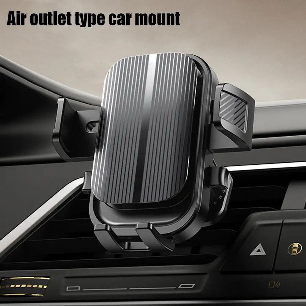 Gravity Car Phone Holder Air Vent Hook Phone Mount 360-Degree Rotation Smart Phone Holder For Car One-Hand Placement