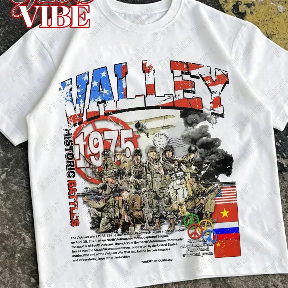 Harajuku American Newspaper Graphic T Shirts Y2k Tops Oversized T Shirt Couple Pro Choice Gothic Streetwear Vintage Men Clothing