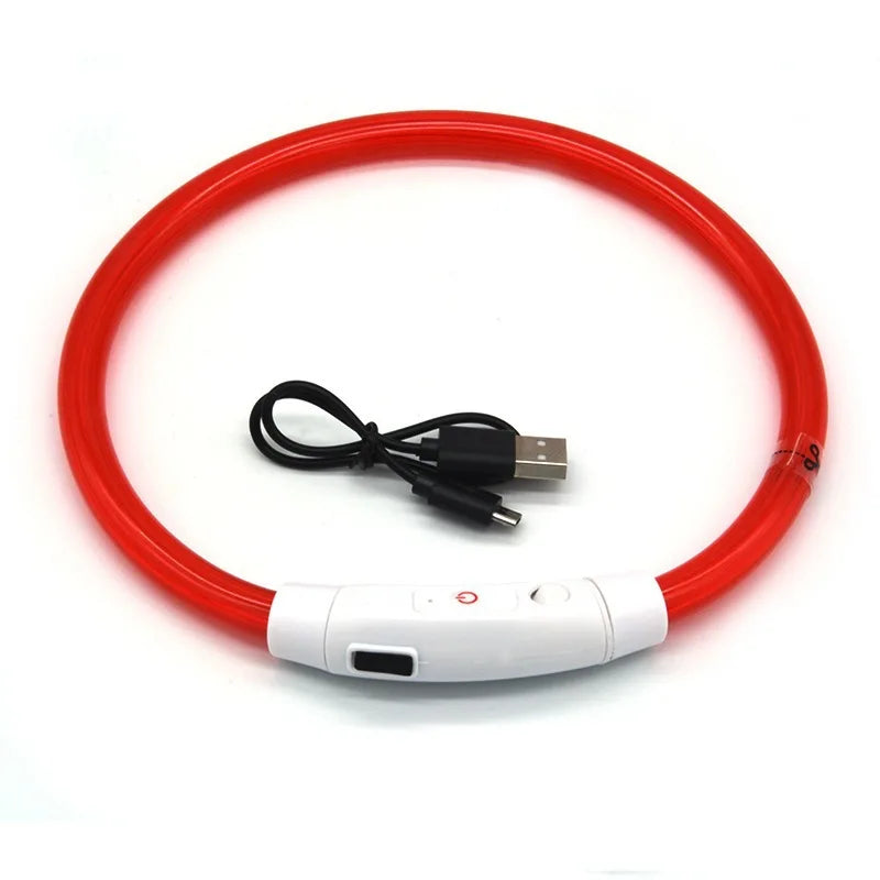 USB Rechargeable LED Dog Collar