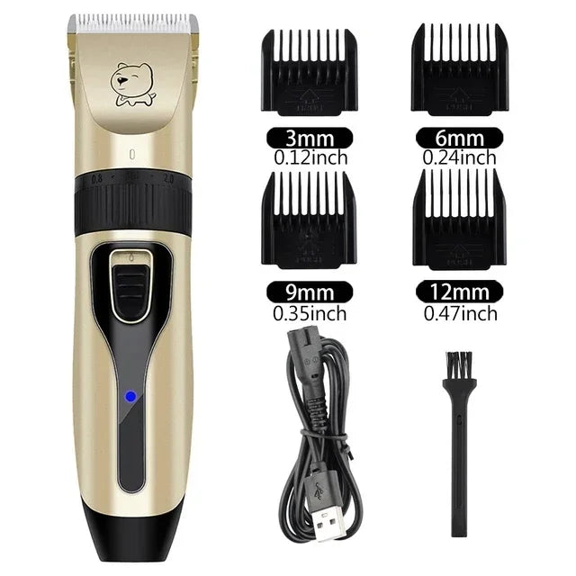 Hot selling high-quality dog professional hair trimmer clipper USB rechargeable shaver low decibel animal hair clipper