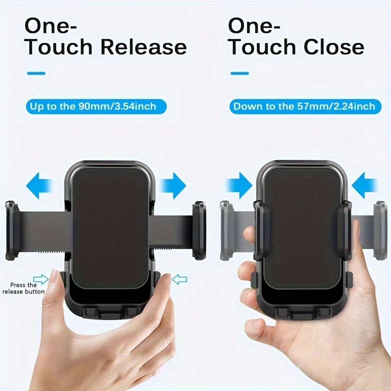 Car Phone Holder Sucker Mount Stand Suction Cup Cellphone Support In Car For IPhone15 Xiaomi Huawei Samsung Mobilephone Bracket