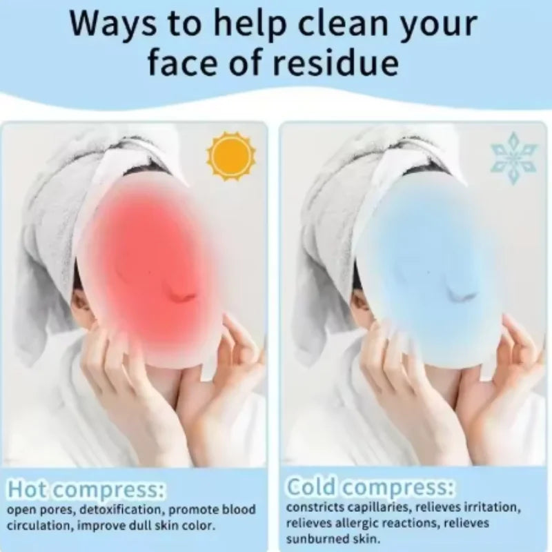 Hot Towel Mask Facial Wrap Reusable Facial Steamer for Hot and Cold Skin Care Moisturizing Facial Steamer