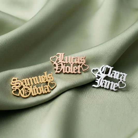 Wedding custom name brooch, groom and groomsman engraved collar pin, wedding commemorative accessories, wedding exclusive gifts