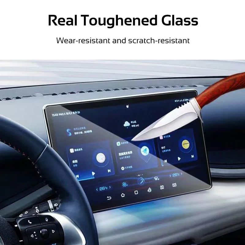 Tempered Glass Film Screen Protector for BYD Atto 3 Yuan Plus 2022-2025 Instrument Navigation Protective Cover Car Accessories
