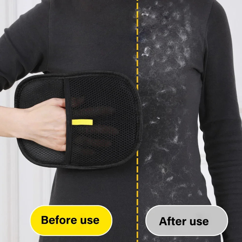 New Pet Hair Removal Tool Reusable Static Removal Gloves, Double-Sided Grooming Gloves for Pets Removes Pet Fur Hair for Carpets