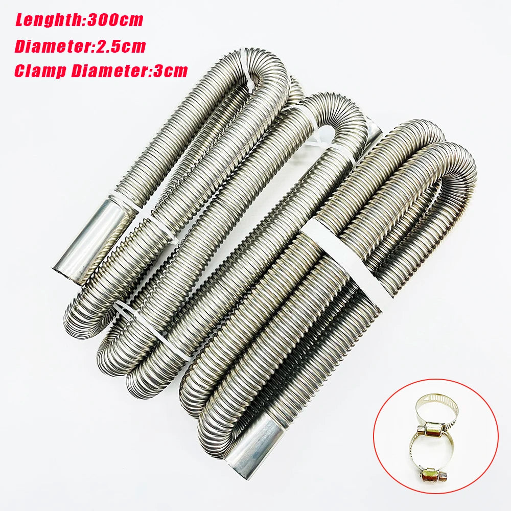 24mm Elbow Pipe Air Parking Heater Exhaust Tube Connector with Clip for Webasto Boats Heater Car Heating Parts