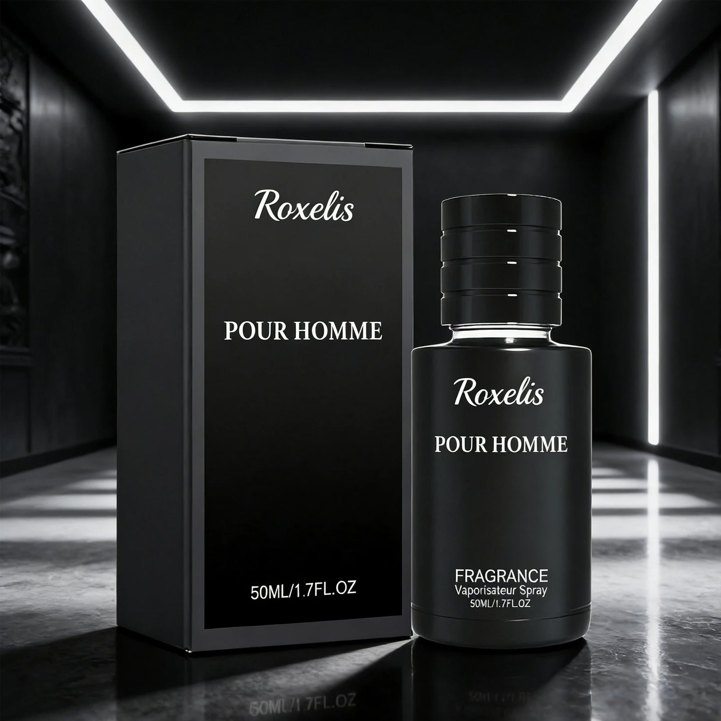 Roxelis 50ml Men Charming Fragrance Gentle Formula Long Lasting Fresh Mint Scent  Elegant Gentleman Fragrance Perfect for Dating