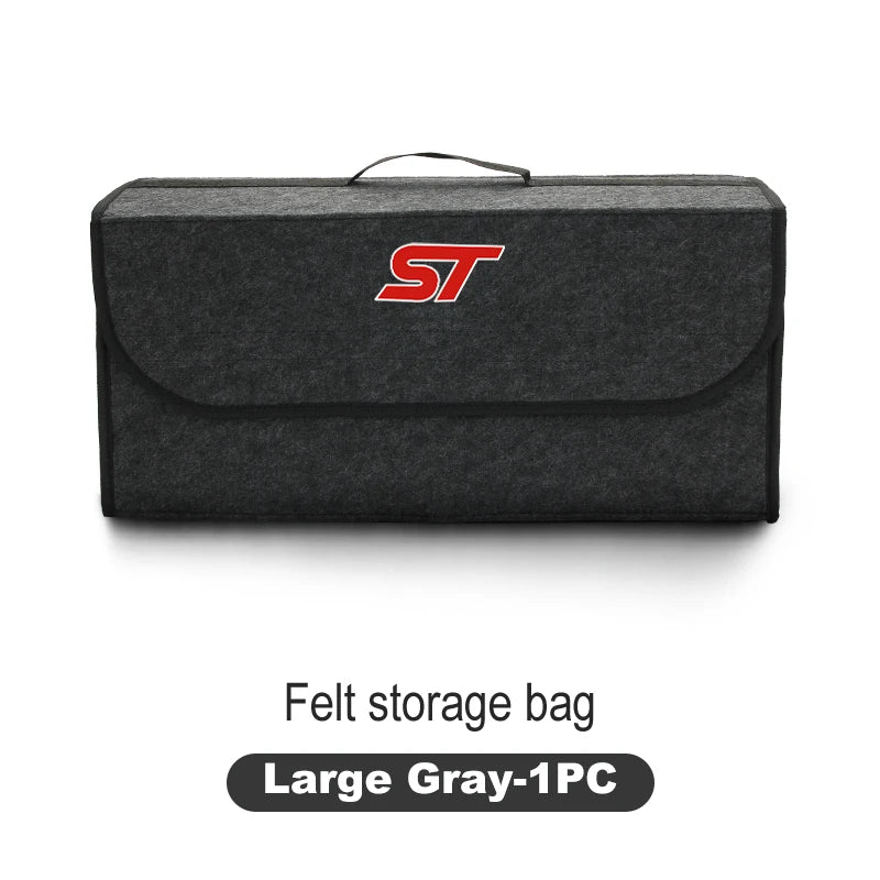 Car Trunk Storage Box Organizer Foldable Stowing Tidying Container Bag For Ford MK2 ST Racing Performance Explorer Focus