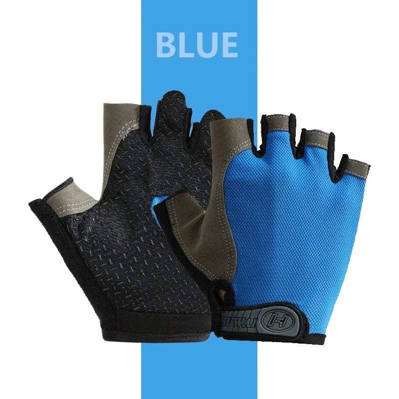 Cycling Gloves for Men Woman Fingerless Sports Fitness Training Gym Gloves Motorcycle Mtb Anti-slip Gloves Bicycle Accessories