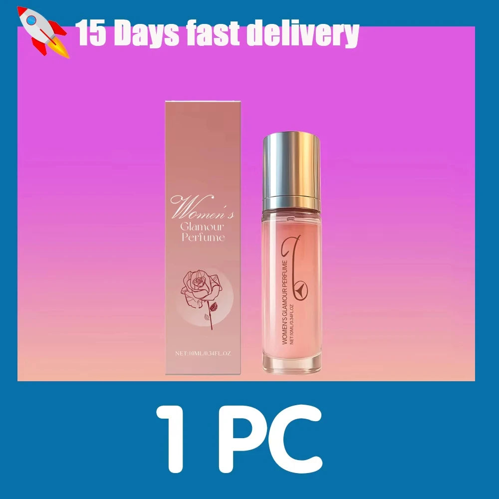 Women‘s Rose Perfume Rollerball, Light & Elegant Scent, Long Lasting & Portable for Day & Date, Fresh Natural Fragrance Gift