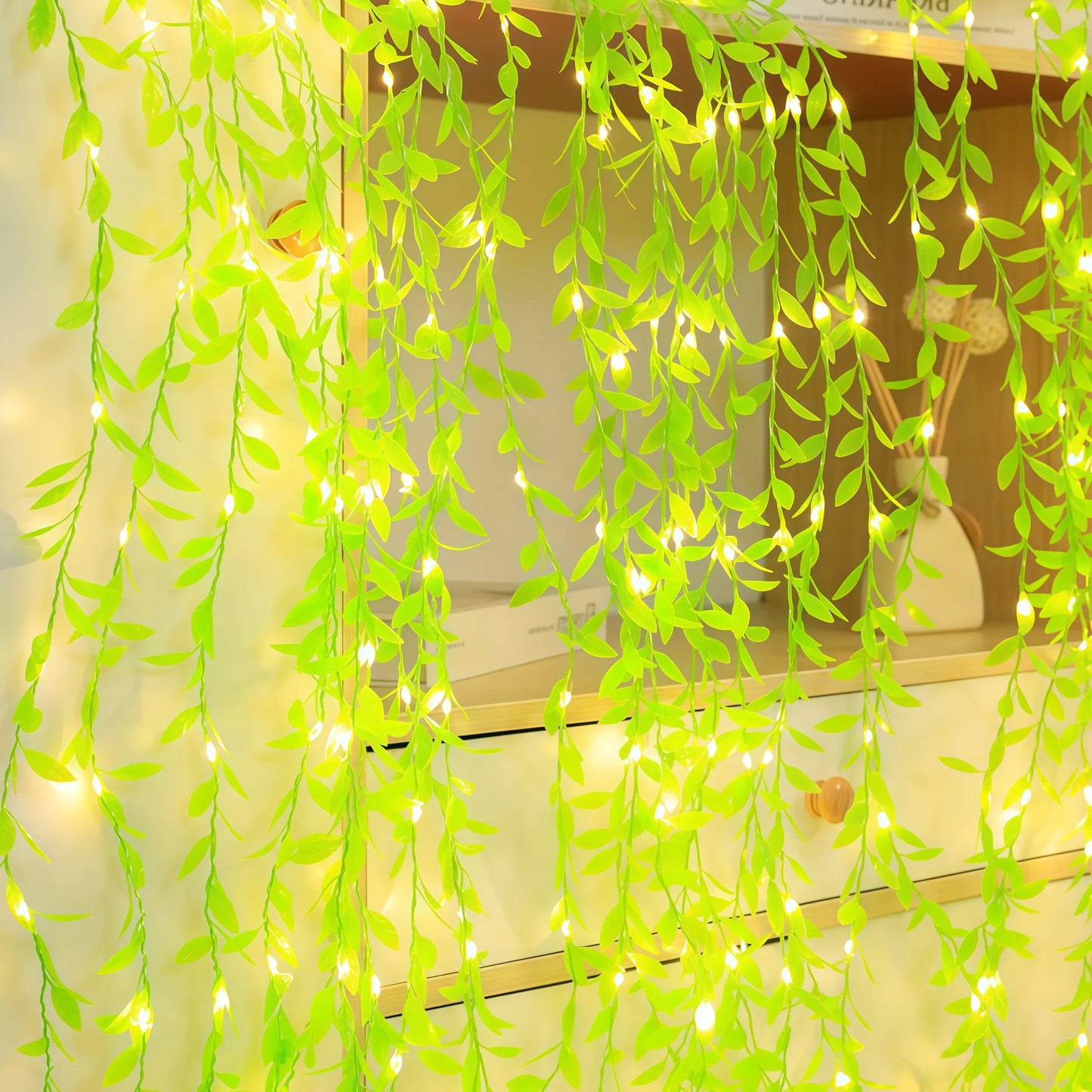 Green Leaf String Light Ivy Leaf Fairy Lights for Bedroom Party Festival Wedding  Birthday Christmas Valentine's Day Decor