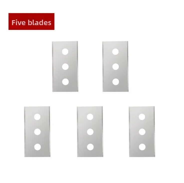 Stainless Steel Hob Scraper Kitchen Glass&Ceramic Scraper with Replacement Blades Wall Floor Window Cleaning Scraper Tools