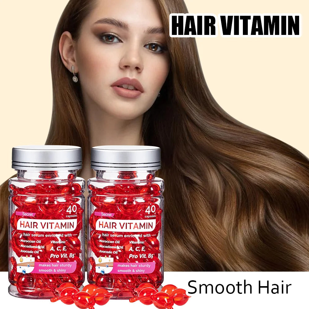 Arvazallia Argan Oil for Hair Treatment Leave in Treatment & Conditioner 80 Capsules Repair Hair Portable Hair Oil Is Suitable