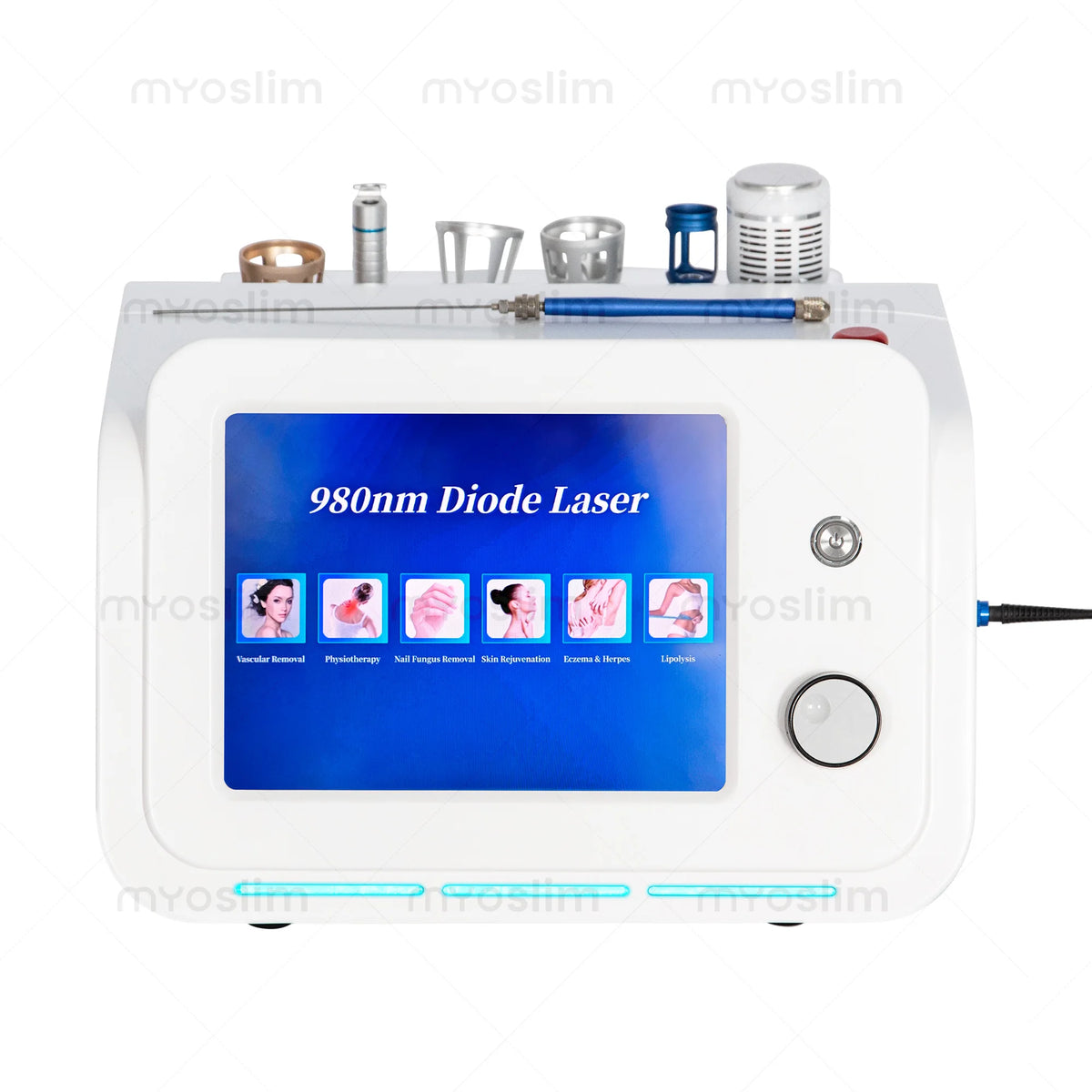 Salon Use 6 in 1 980nm Diode Lase Machine Lipolysis Vascular Improvement Nail Care Skin Rejuvenation Professional Commercial