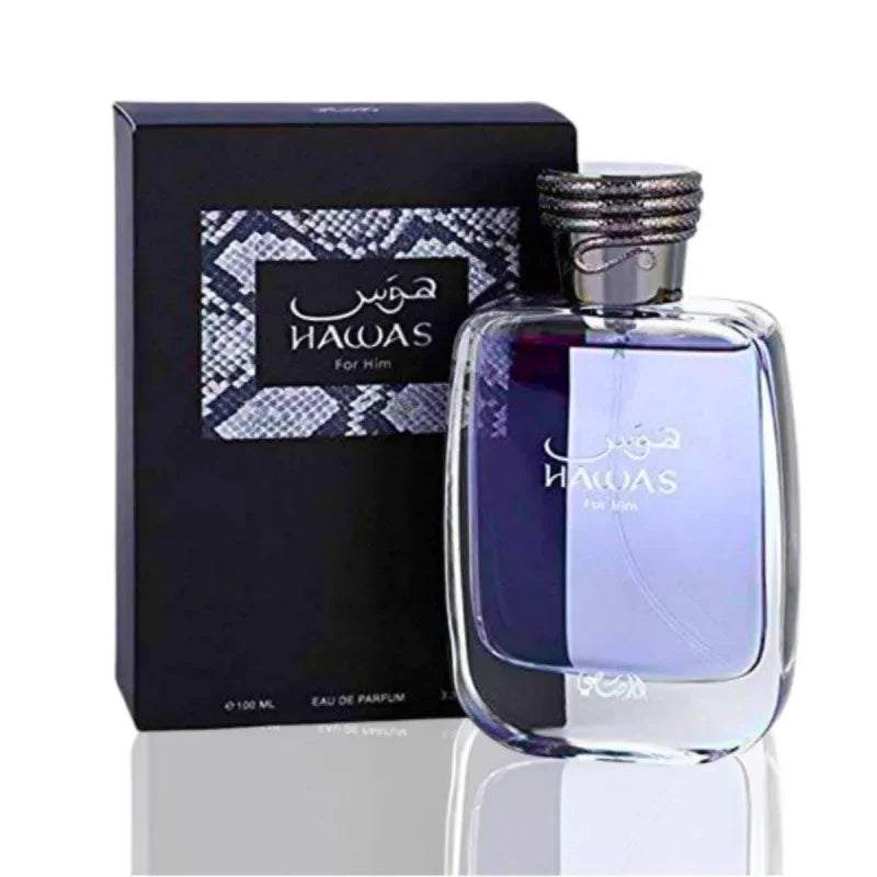 Hawas 100ml Unisex Eau De Parfum Long Lasting Fresh Woody Aquatic Fruity Aromatic Fragrance Elegant Modern Smooth Luxury Scent